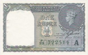 kgvi_rupee_1_note_obverse